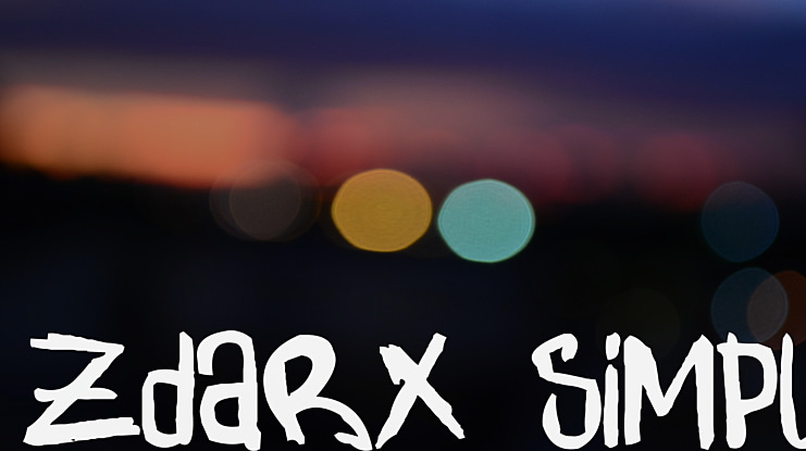 Zdarx Simpl Font