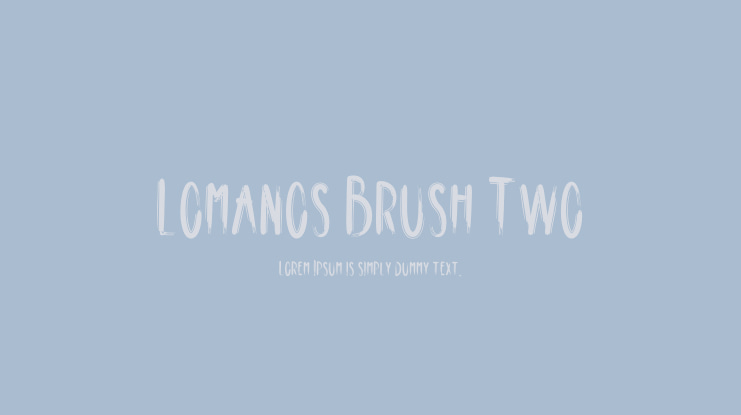 Lomanos Brush Two Font
