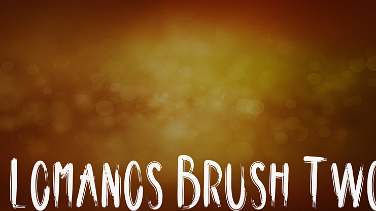 Lomanos Brush Two Font