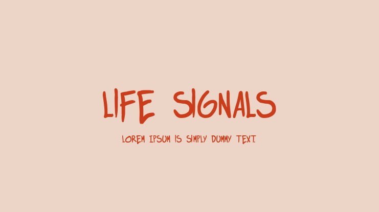 life signals Font Family