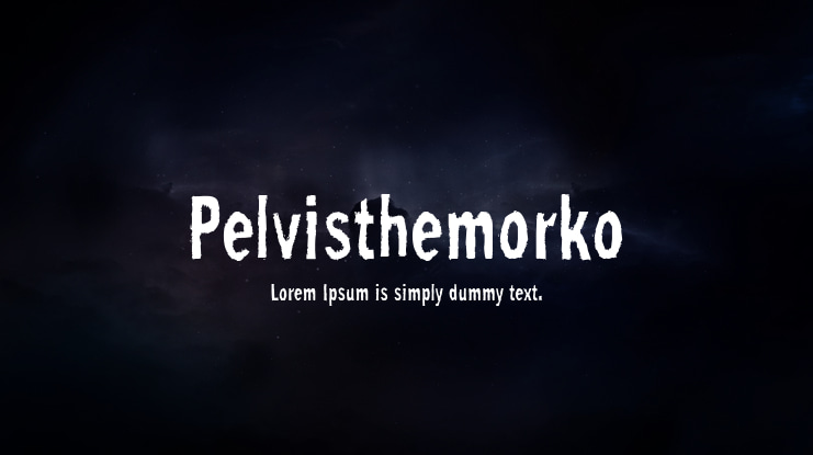 Pelvisthemorko Font