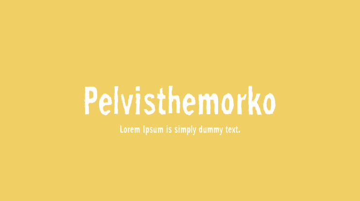 Pelvisthemorko Font
