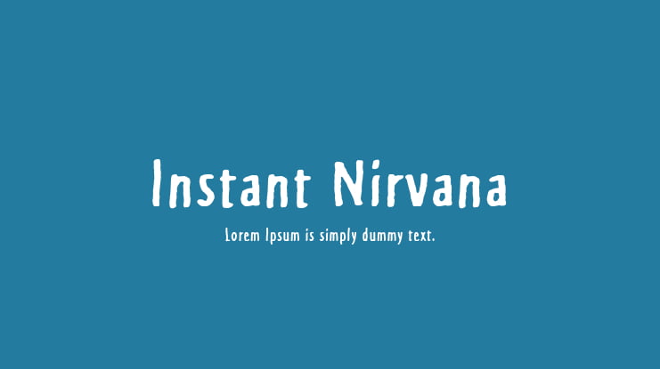 Instant Nirvana Font