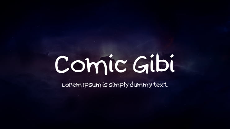 Comic Gibi Font Family