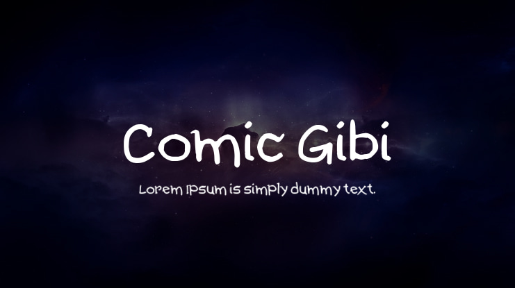 Comic Gibi Font Family