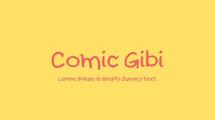 Comic Gibi Font Family