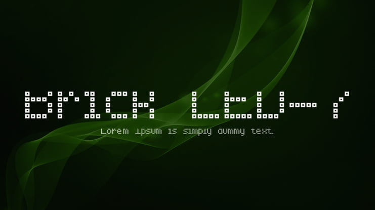 Brick LED-7 Font