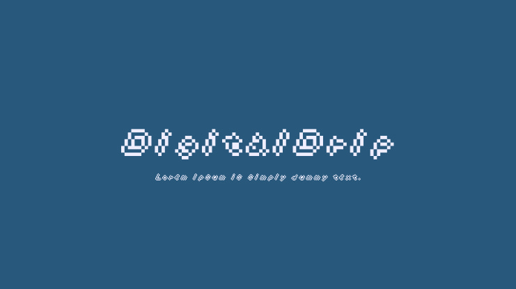 DigitalDrip Font