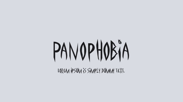 Panophobia Font