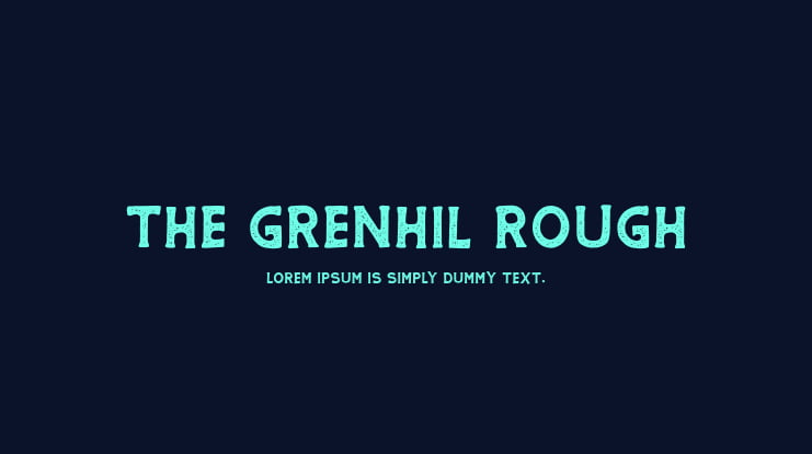 THE GRENHIL Rough Font