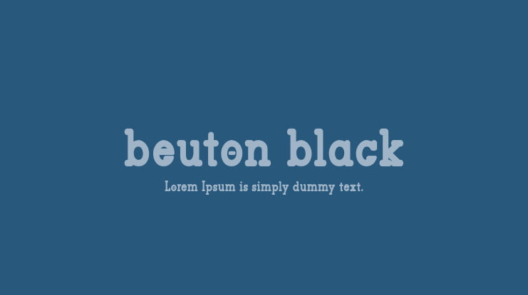 beuton black Font Family