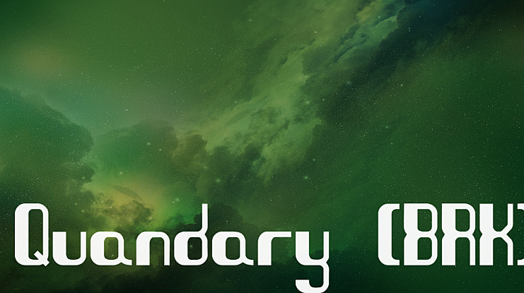 Quandary (BRK) Font