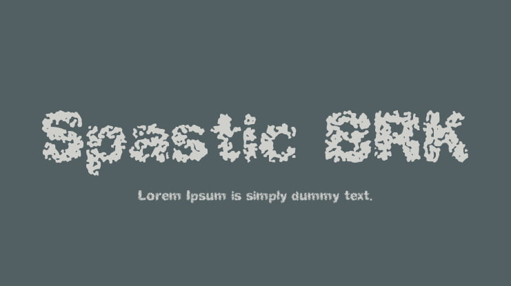 Spastic BRK Font