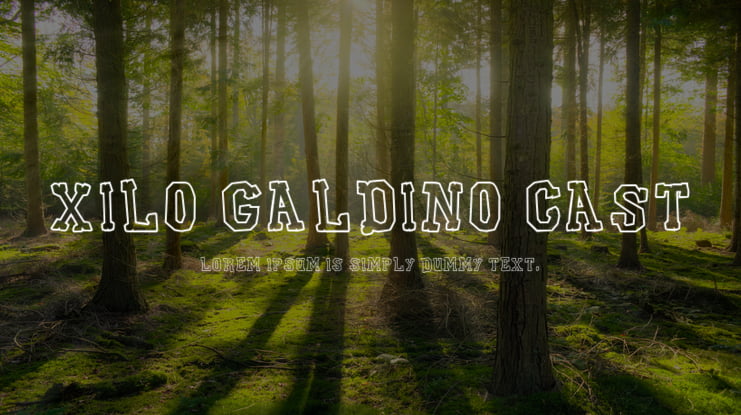 Xilo Galdino Cast Font Family