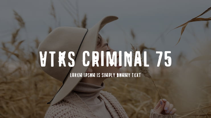 VTKS CRIMINAL 75 Font