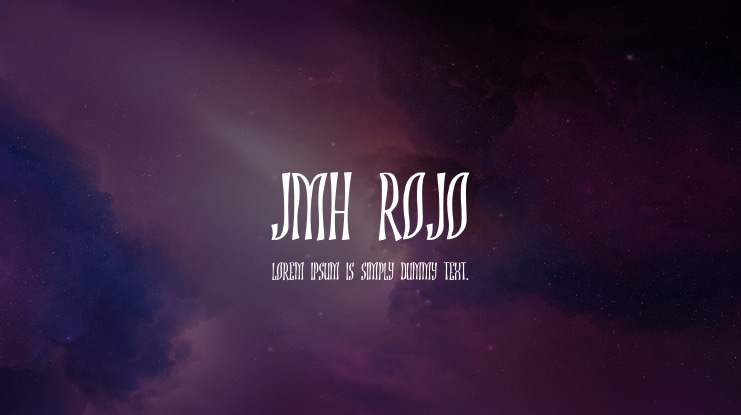 JMH ROJO Font Family