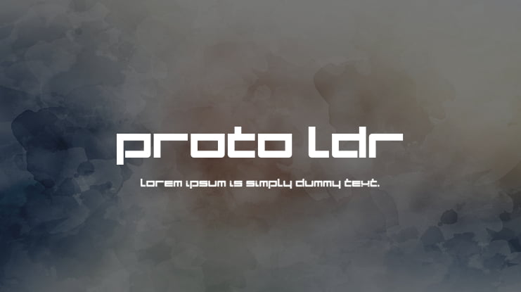 Proto LDR Font