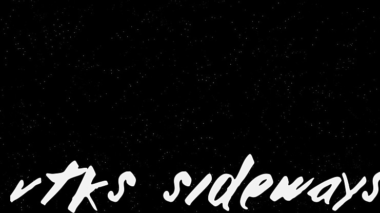 vtks sideways Font