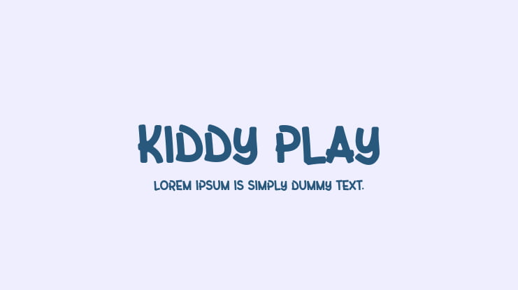 Kiddy Play Font