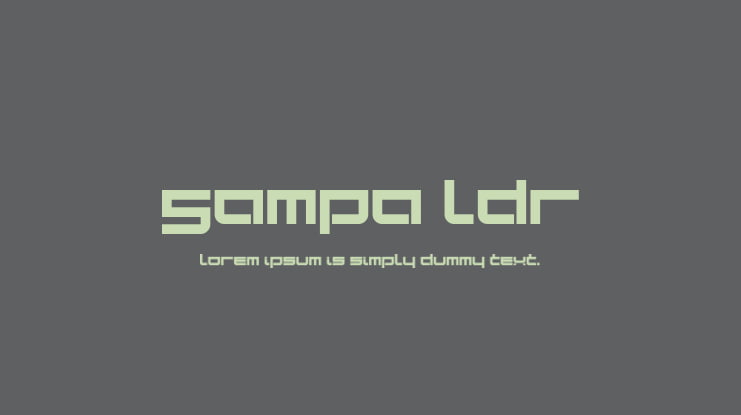 Sampa LDR Font