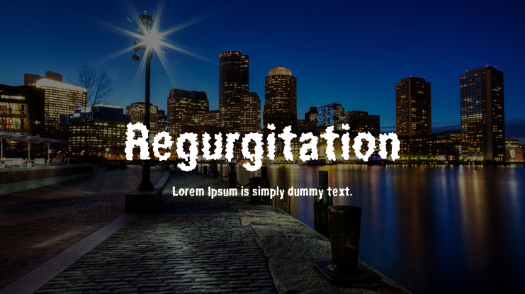 Regurgitation Font