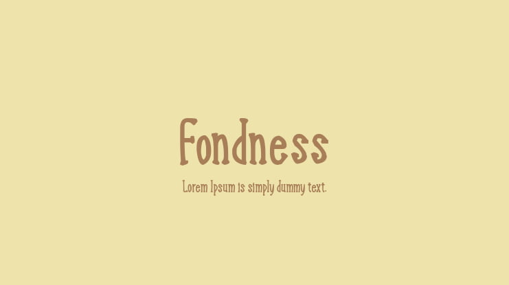 Fondness Font