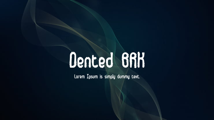 Dented BRK Font