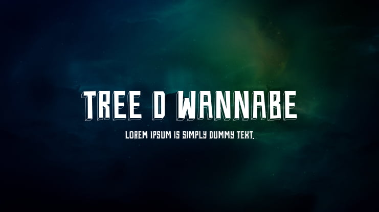 Tree D Wannabe Font
