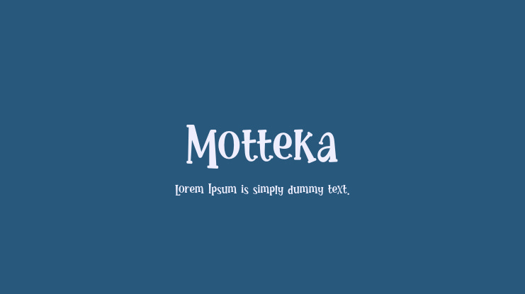 Motteka Font