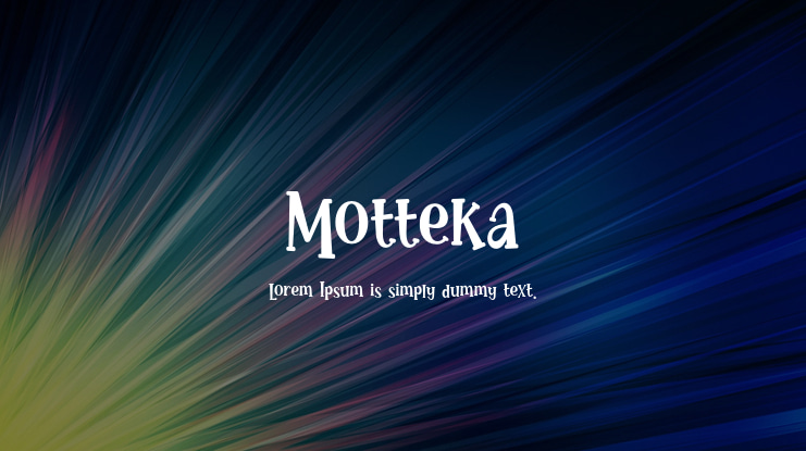 Motteka Font
