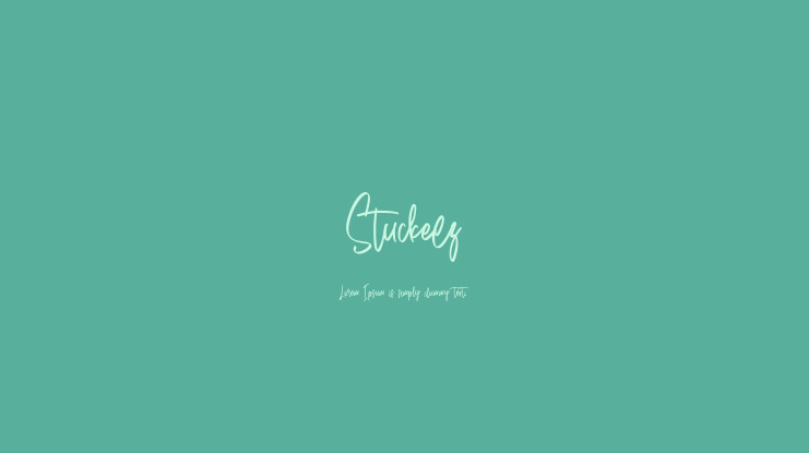 Stuckeez Font