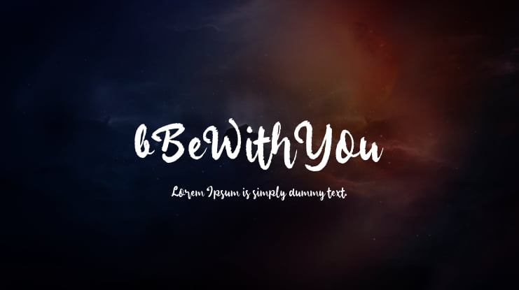 bBeWithYou Font