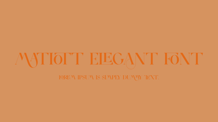 MATIOTT ELEGANT FONT