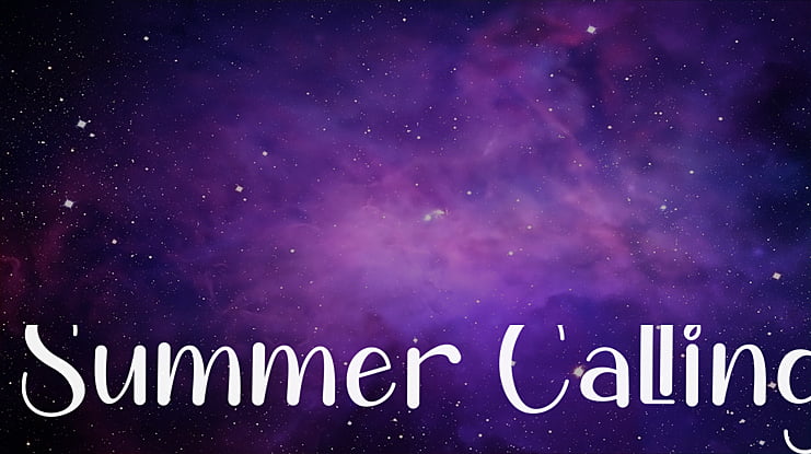 Summer Calling Font