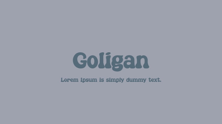 Goligan Font