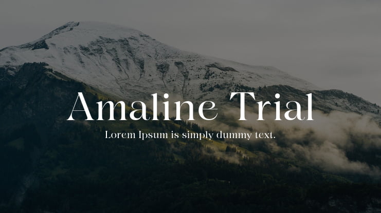 Amaline Trial Font
