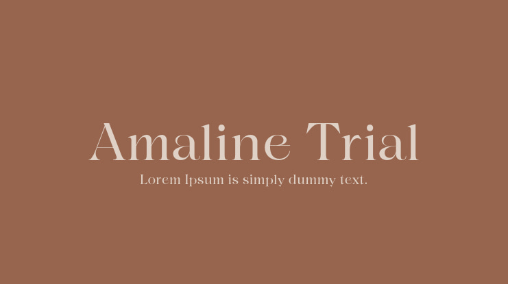 Amaline Trial Font
