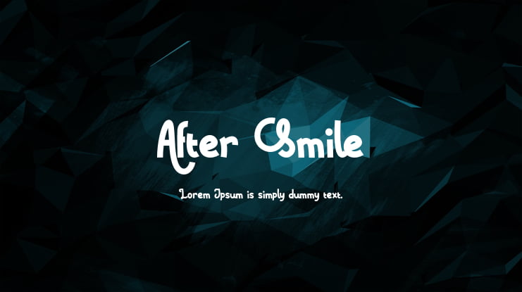 After Smile Font Family