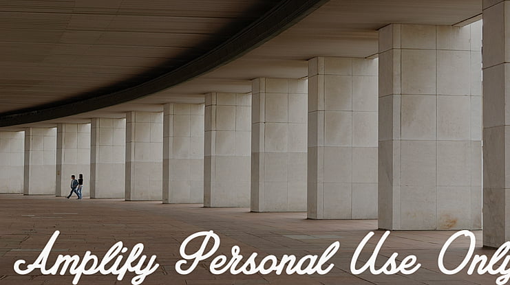 Amplify Personal Use Only Font