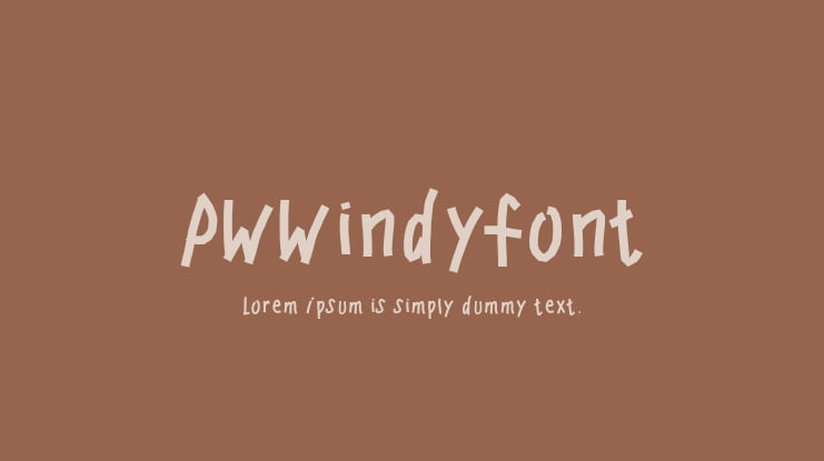 PWWindyfont Font