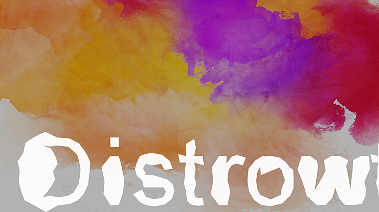 Distrowt Font