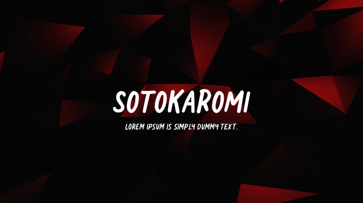 SotoKaroMi Font