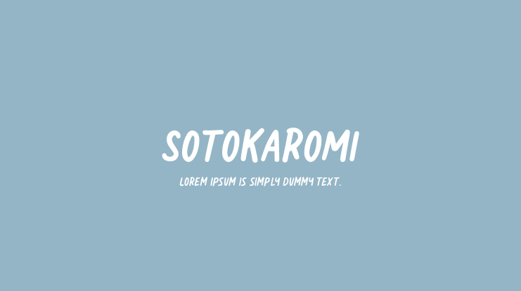 SotoKaroMi Font
