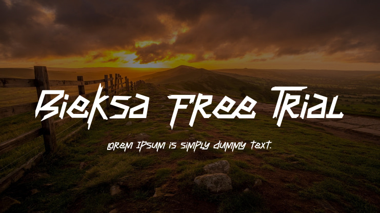 Bieksa Free Trial Font