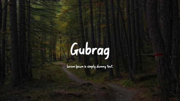 Gubrag Font