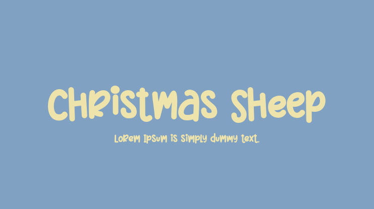 Christmas Sheep Font