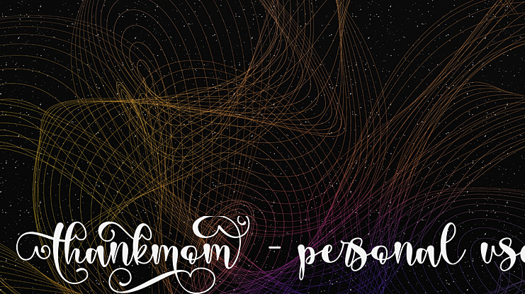 Thankmom - personal use Font