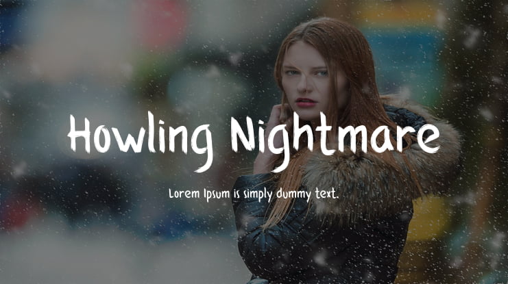 Howling Nightmare Font