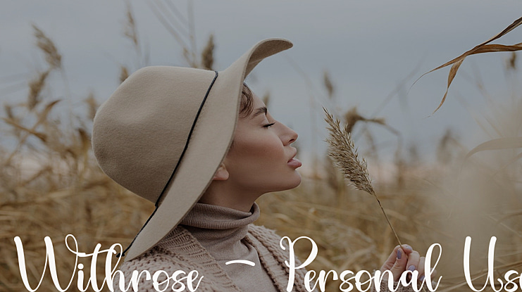 Withrose - Personal Use Font