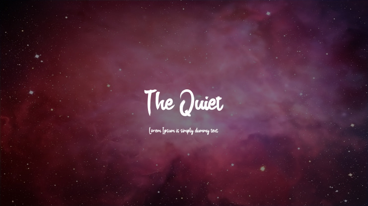 The Quiet Font